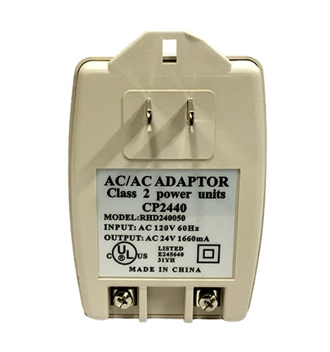 Plug-In Power Adapter Transformer, 115vac to 24vac