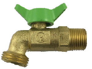 1/2" Quarter Turn Brass Hose Bibb Lead Free