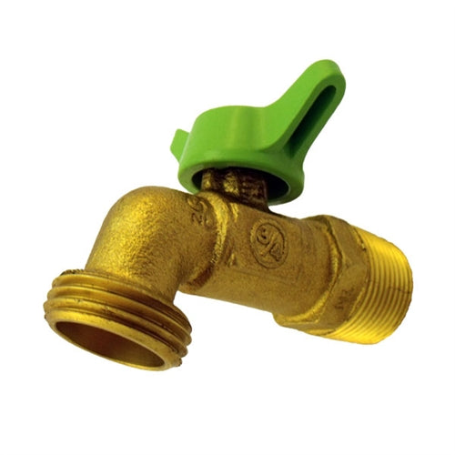 3/4" Quarter Turn Brass Hose Bibb Lead Free