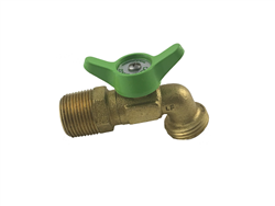 3/4" Quarter Turn Brass Hose Bibb Lead Free