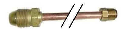 P.O.L. x 1/4" Copper Inverted Flare Pigtail