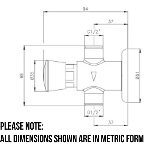 External Shower Valve | Adjustable Self-Closing