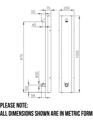 Shower Panel Kit | Adjustable Time & Temp